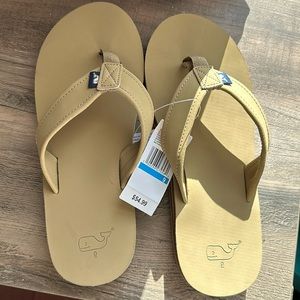 Vineyard vines classic men’s leather flip flop